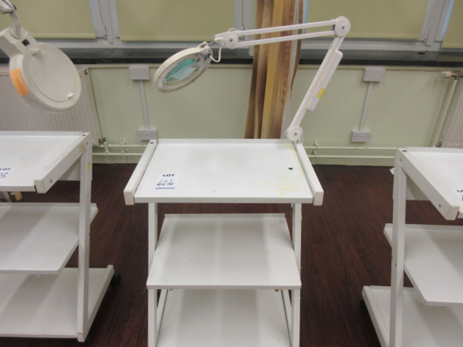 Beauty Therapy Trolley with Illuminating Magnifying Lamp Holehouse Road. Beauty Salon Y11 2 Snd