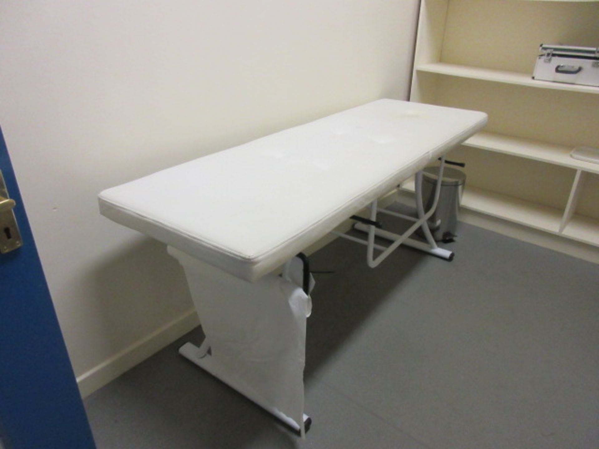 Treatment / Massage Bed. Rise and fall head and leg position (no stay rod on one end) Holehouse