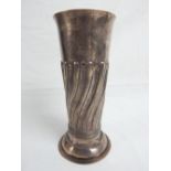 Silver stem vase, swirl decoration, trophy for Army & Navy Rifle Meeting, info rubbed, London 1901,