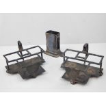 Pair of Victorian hallmarked silver cruet stands, 1894,