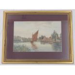 Allan, sailboats on the Thames, a pair of framed watercolours, signed, 31 x 48cm,