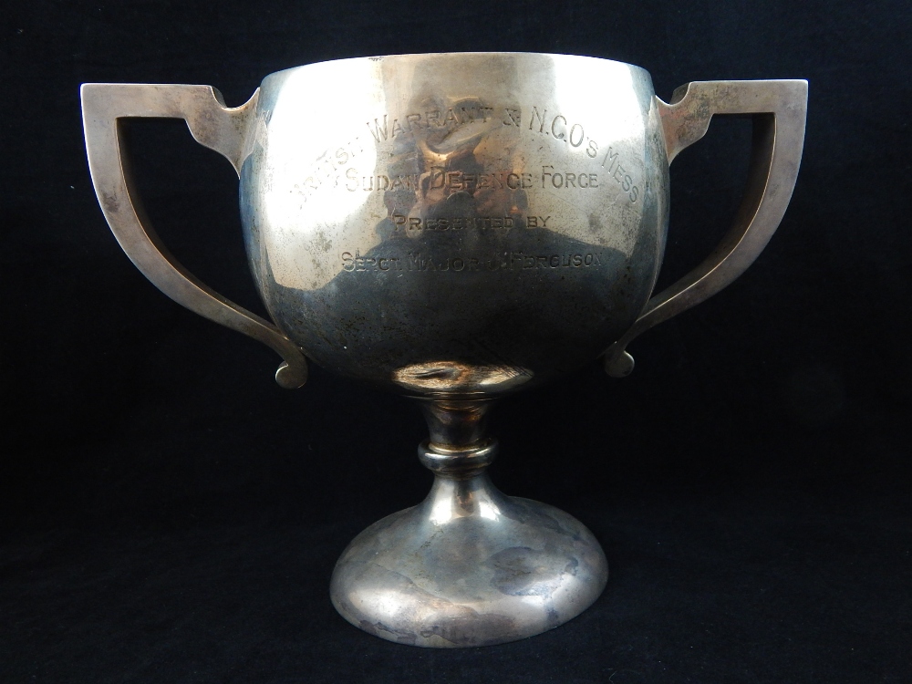 The British Warrant and NCOs Mess Sudan Defence Force (snooker / billiards) silver trophy, - Image 7 of 25