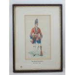 WITHDRAWN The Royal Fusiliers, Grenadier 1745, a study of a rifleman in full dress uniform,