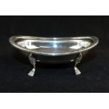 Italian 800 standard oval silver dish,