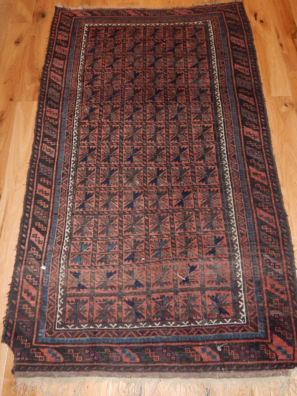 Two North West Persian geometric rugs,