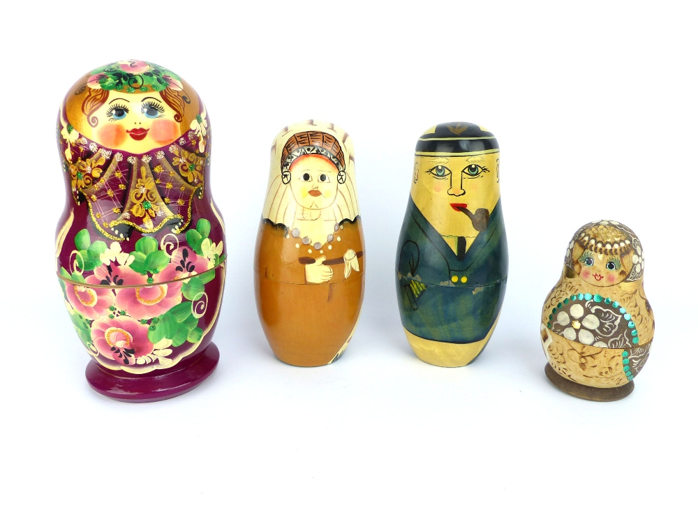 Collection of fifteen Russian, Indian and Eastern papier mache boxes and carved wood souvenir - Bild 3 aus 4