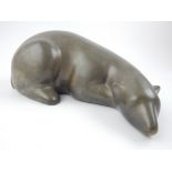 Loet Vanderveen, Dutch-American, 1921-2015, Arctic Polar Bear, bronzed signed limited edition 15/
