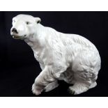 Royal Dux Polar bear, 26.3 x 33cm approx