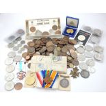 Collection of medals, coins and crowns to include a first war trio awarded to Cpl A Stammers R.A.M.