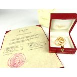 Cartier 'Trinity' ring, with box, outer box and certificate, 4.5g