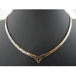 14ct yellow gold necklace with Greek key links 12.5g