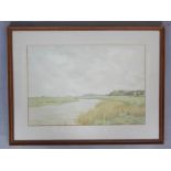 Donald Chisholm Towner (1903-1985), watercolour of a river scene, signed and dated 1967, 56 x 74cm.