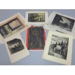 William Ohly, British, 1883-1955, group of prints,