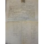 18th C Quaker marriage certificate, with duty stamp,