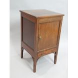 A mahogany square section night cabinet.