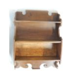 Mahogany three tier wall bracket.