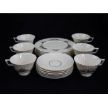 American Lennox porcelain 18 piece tea service for six.