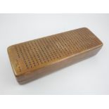 Chinese metal box, lustered and decorated with script, three character mark to base, 17cm l.