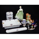 Royal Doulton figure, Fair Lady HN2193, 19cm h, together with a model of Kanga & Roo,