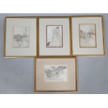 Four Arthur Rackham book plate illustrations, each approx. 17 x 12cm.