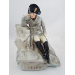 20th century German ceramic figure of Napoleon in Exile,