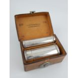 Gentleman's silver travelling shaving set by Mappin & Webb, London 1890, including a brush and