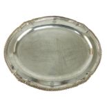 Antique Victorian Sterling Silver meat serving dish by Joseph Hodgson, London 1840.