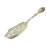 Rare Antique William IV - Victorian Sterling Silver double hallmarked fish slice by George Adams,