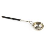 Antique Italian Silver punch ladle town mark of Bergamo.