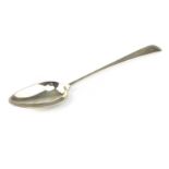 Rare Antique Provincial Irish Sterling Silver basting spoon by John Nicholson, Cork c1770.