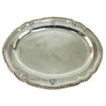 Antique George III Sterling Silver meat serving dish probably by Charles Hougham, London 1792.