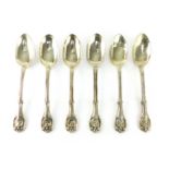 A large quantity of Antique Sterling Silver table / serving spoons by various makers of various