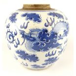 Chinese blue and white vase,