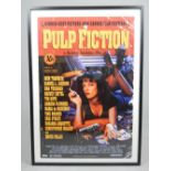 'Pulp Fiction' cinema poster, framed, 91.5 x 60.8cm.
