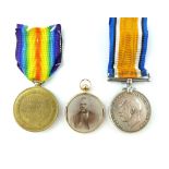 First World War medal pair awarded to PTE J Emmerson W.