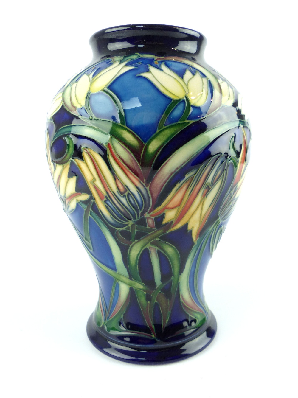 Moorcroft Pottery tubeline vase, Loch Hope pattern, designed by Philip Gibson, 2004, boxed, 15.8cm - Image 3 of 8