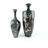 20th Japanese cloisonne vase, of baluster form with a narrow neck,