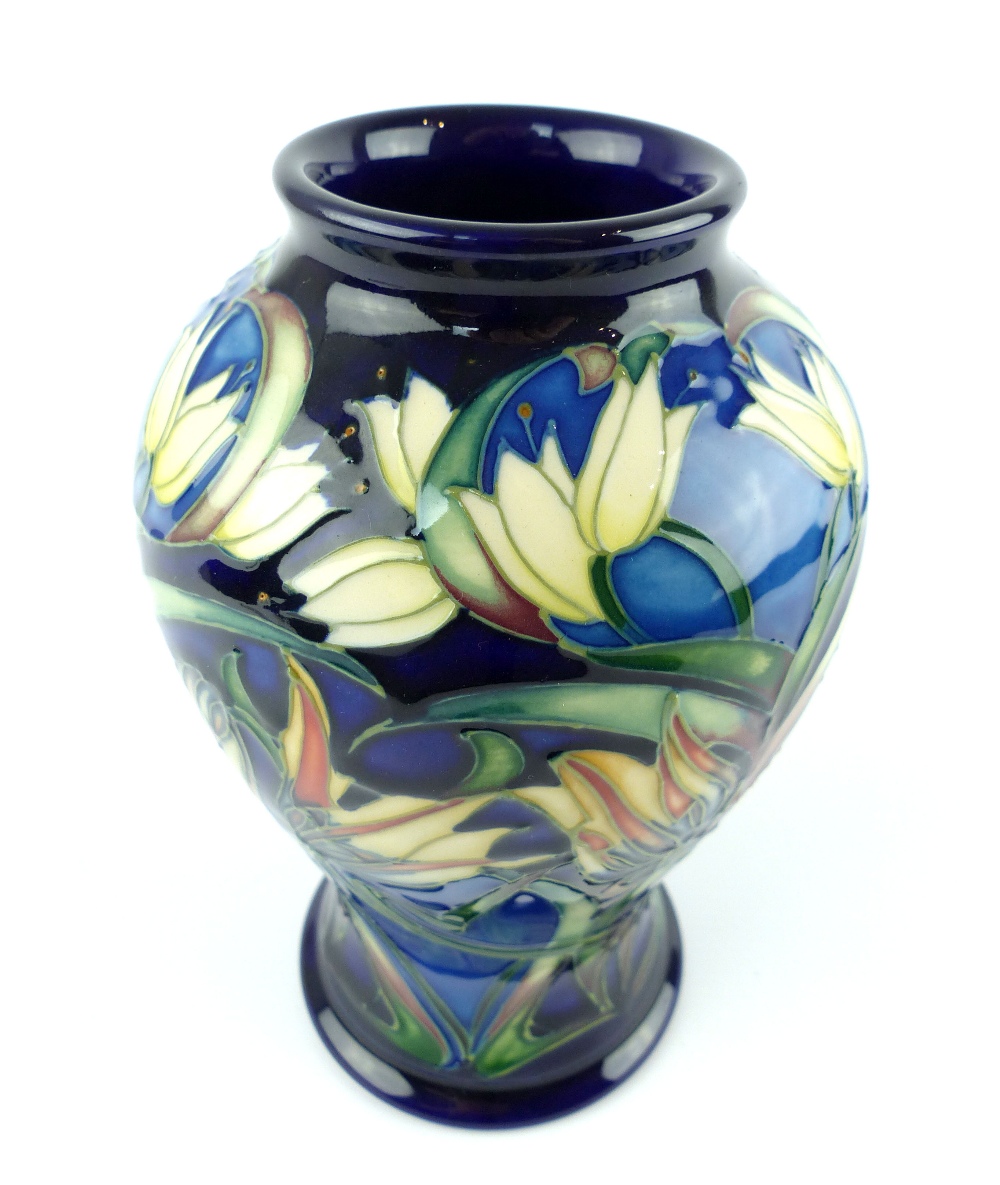 Moorcroft Pottery tubeline vase, Loch Hope pattern, designed by Philip Gibson, 2004, boxed, 15.8cm - Image 6 of 8