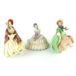 Royal Doulton figure, Her Ladyship, HN1977, 20cm h, together with Daydreams, HN1731 and Spring