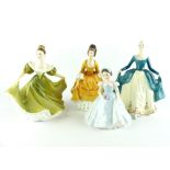 Royal Doulton figure, Regal Lady, HN2709, 20cm h, together with three further including Lynne