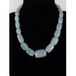 Aquamarine necklace,