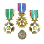 Korea Order of Civil Merit, c 1951-1967 bronze gilt and enamel,