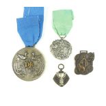 Emperor Pu Yi medal, Manchu region civil award, Chinese media award medal with dragon decoration,