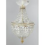 Mid 20th century basket type chandelier,