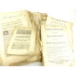 18th C pamphlets, memorials, petitions,