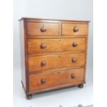 Victorian mahogany chest of drawers,