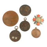 Japanese military wound enamel badge, Shoigunjinsho,