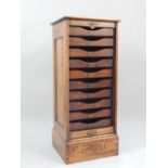Early 20th century oak file cabinet,