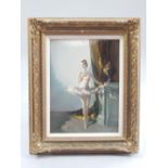 Vernon Ward, RBA, British 1905-1985, full portrait study of a ballerina,