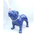 Oversize Bulldog statue, contemporary design, fibreglass,